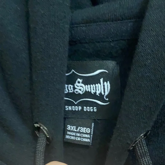 Dog Supply Men's Black and White Patterned Hoodie size 3x - Picture 4 of 14